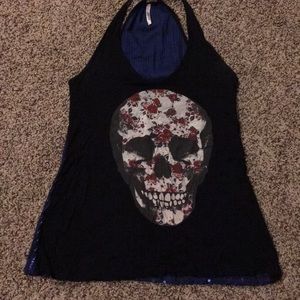 Skull and roses tank