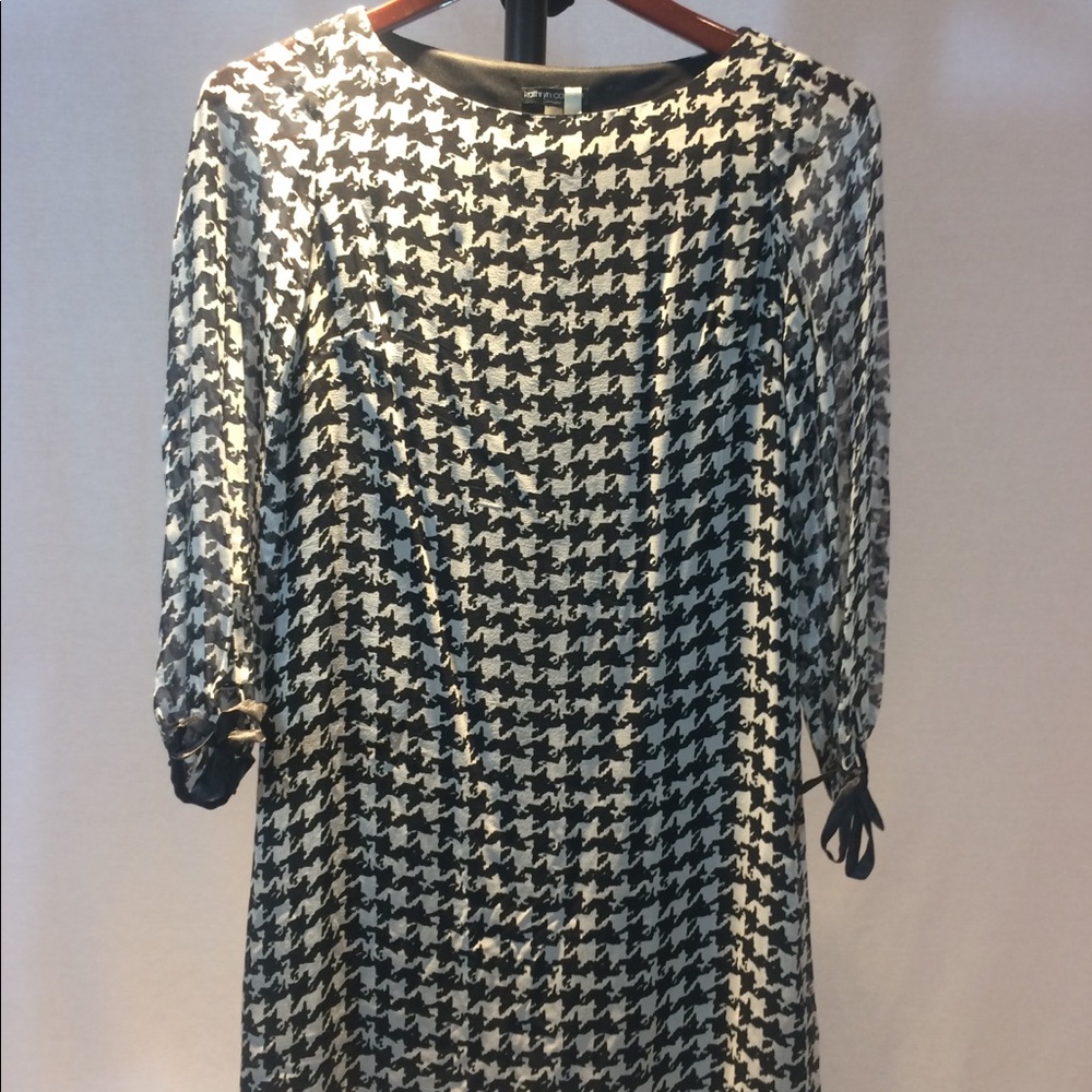 { Kathryn Conover } Houndstooth Dress sz 8
