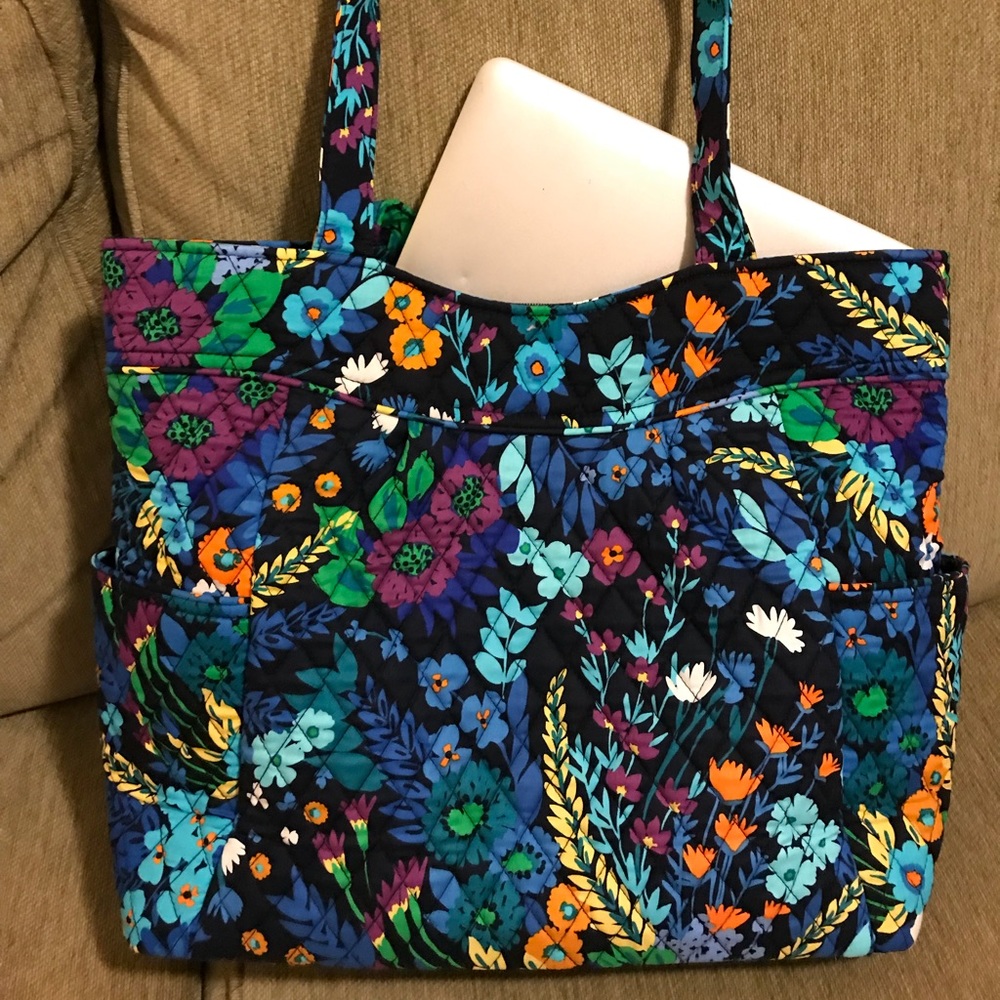 Vera Bradley Midnight Blues Pleated Tote