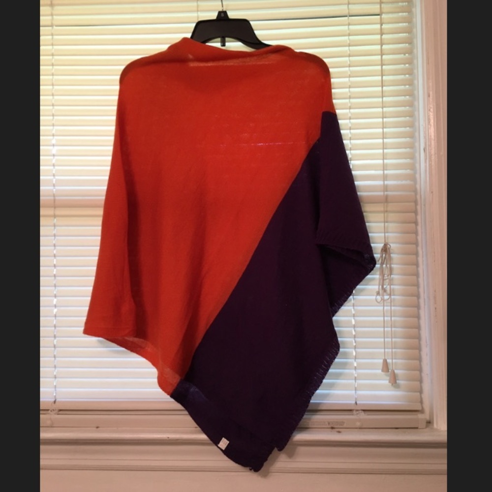 Clemson Orange & Purple Poncho