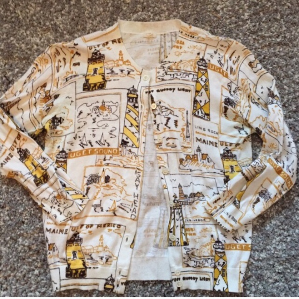 J. Crew lighthouse cardigan