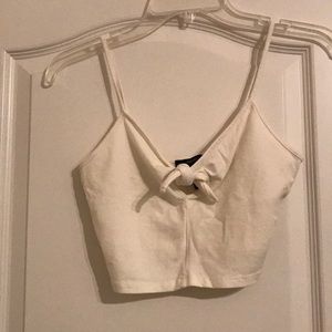 Cute white/cream crop top