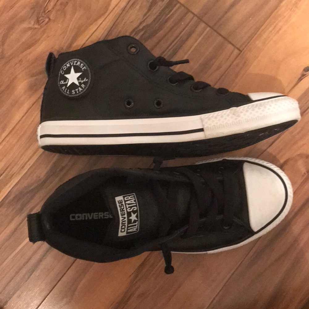 Leather Black Converse
