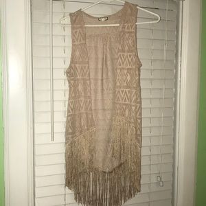 🎈5 for $20 - Fringe cardigan vest