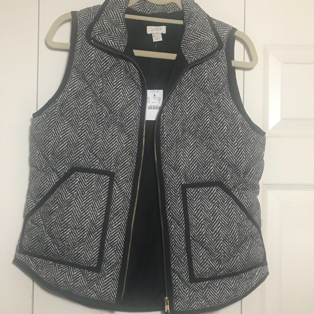 J. Crew herringbone vest NWT size small