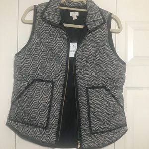 J. Crew herringbone vest NWT size small