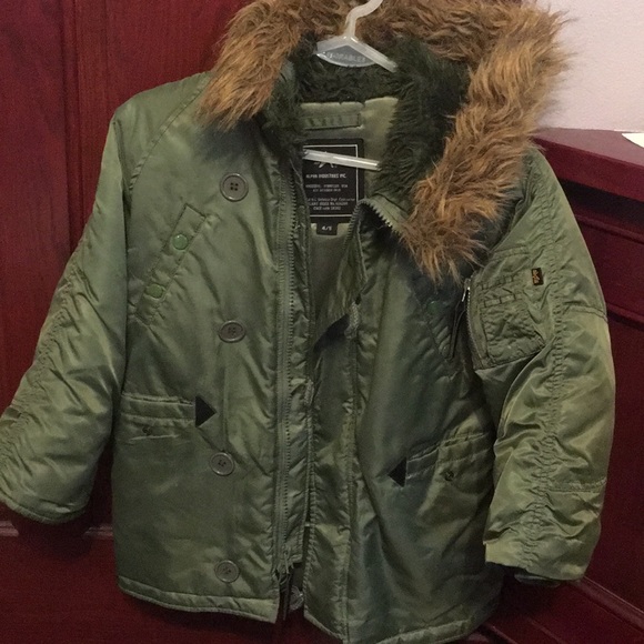 Green winter coat - Picture 4 of 4