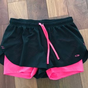 EUC Champion Pink/black shorts. Size large