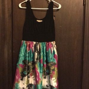 Water color pattern dress