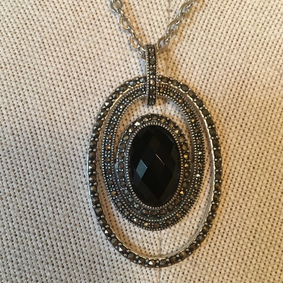 NWT Judith Jack onyx necklace - Picture 2 of 6