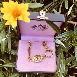 Juicy Couture gold charm necklace