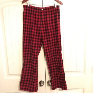 Buffalo check pajama pants