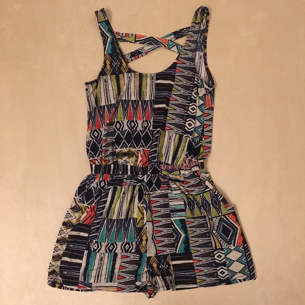 Sieversute Geometric Print Romper