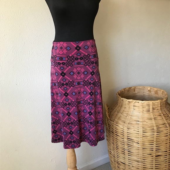LuLaRoe Dresses & Skirts - NWOT LulaRoe Midi Skirt Aztec Print Pink