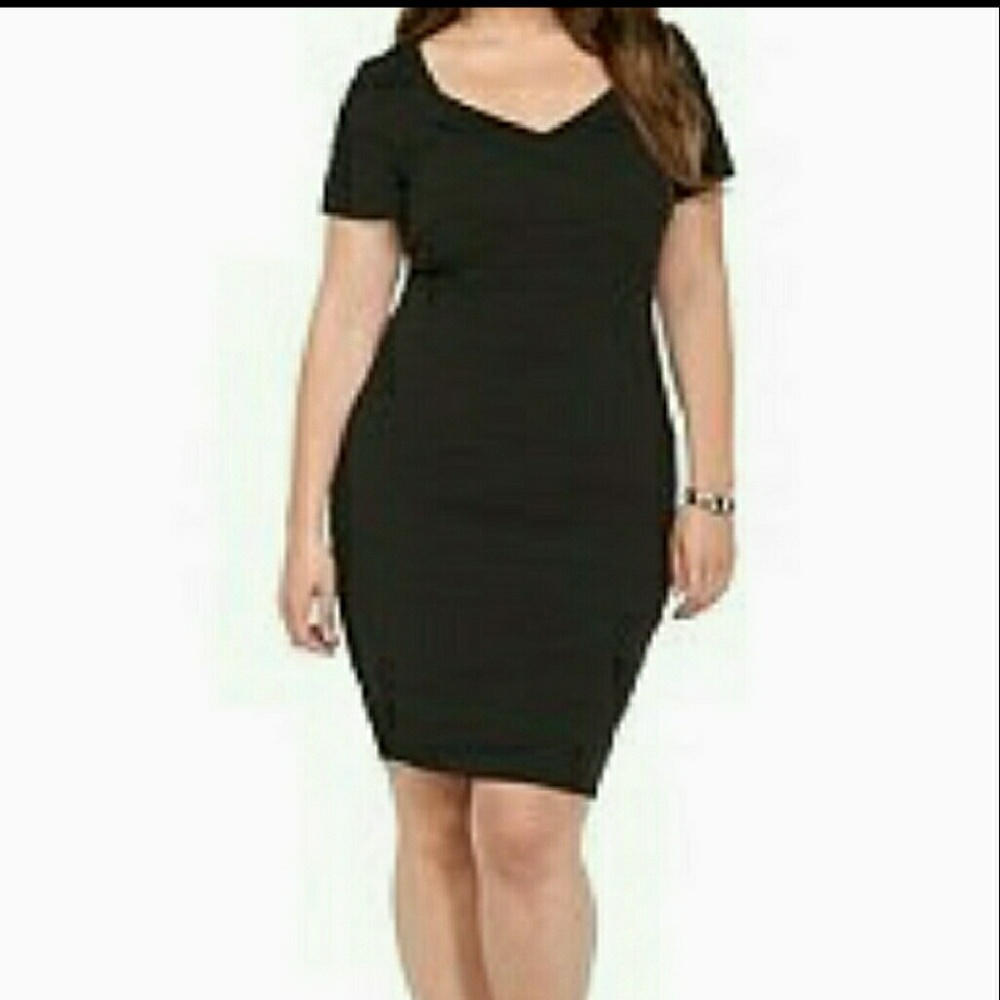 Torrid size 2 little black bandage dress