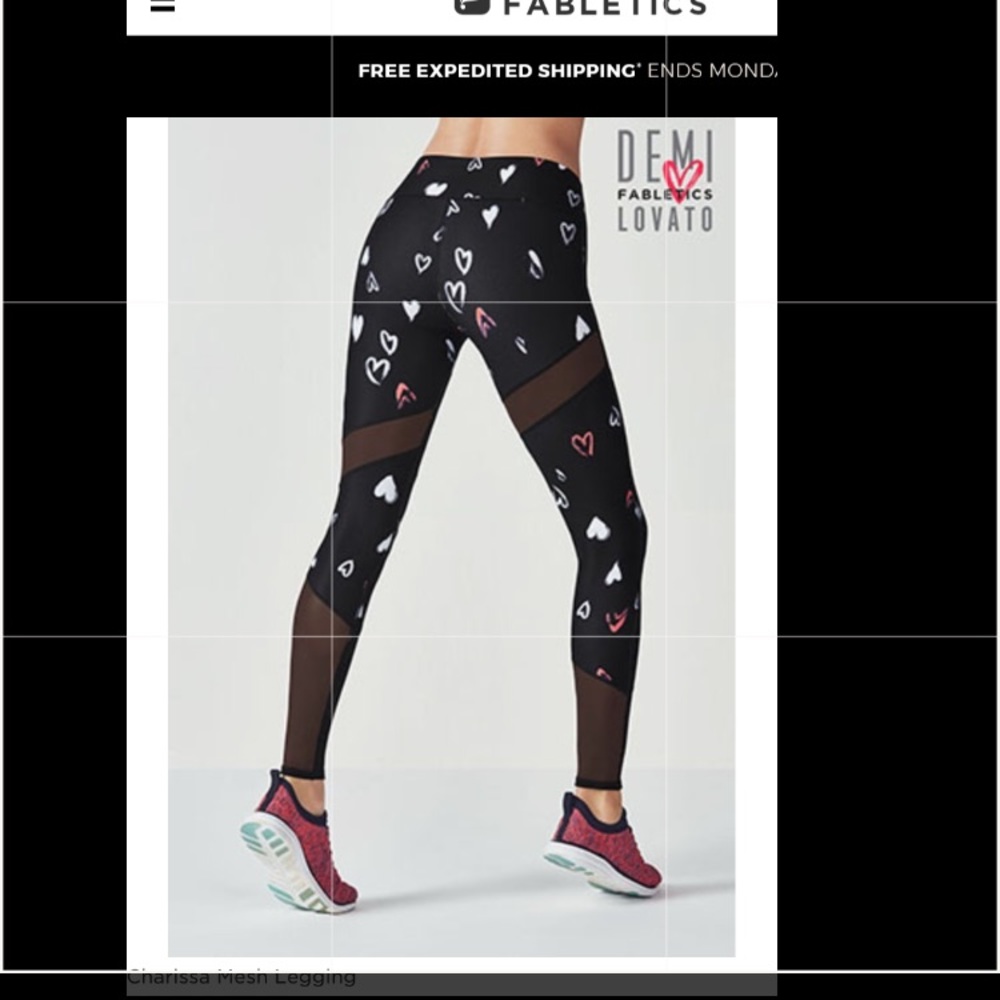 NEW Fabletics Charissa Mesh Legging