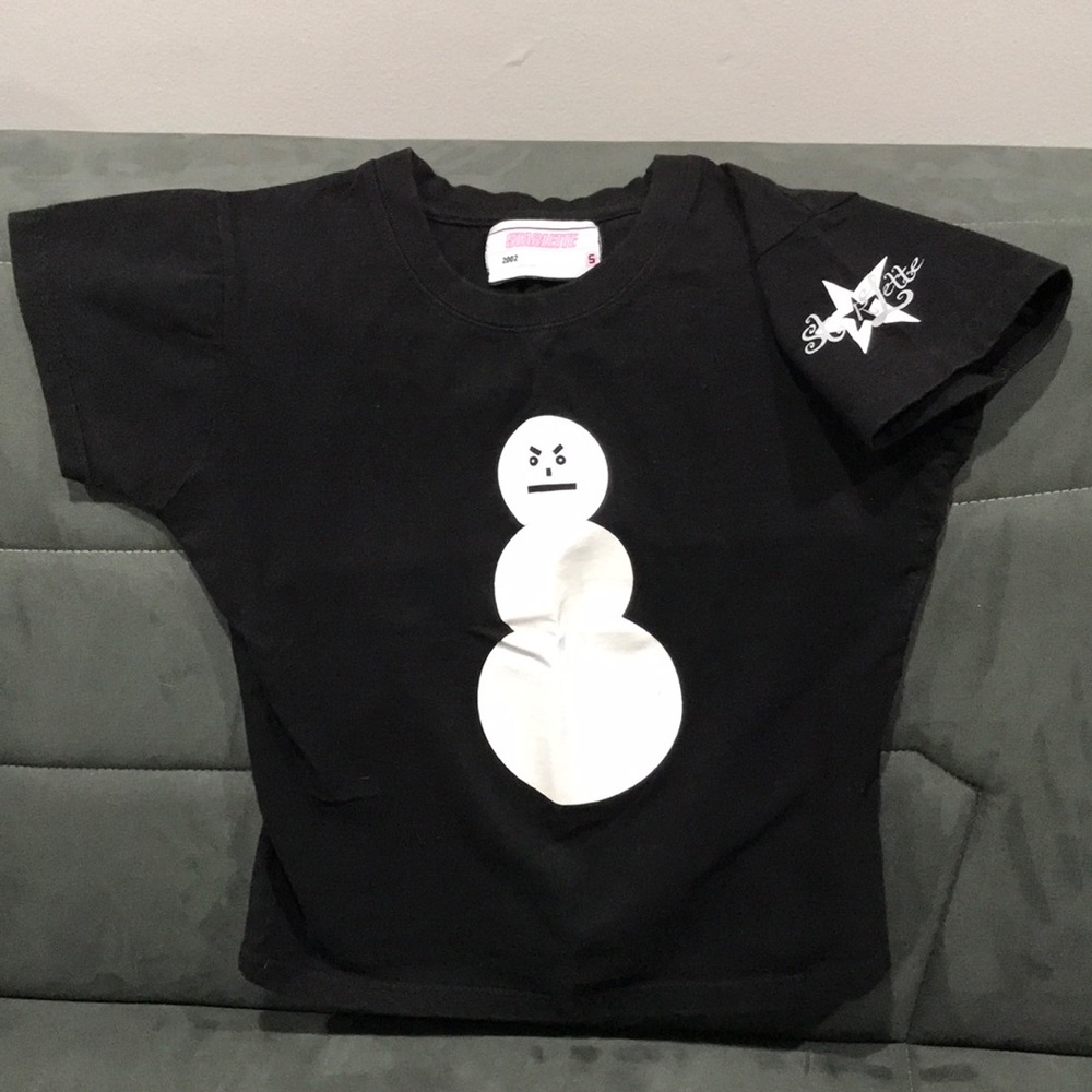 Starlette Mean Snowman Crop Top