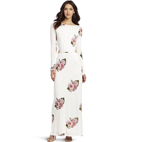Anthropologie Dresses & Skirts - Floral Open Back Cut Out Dress
