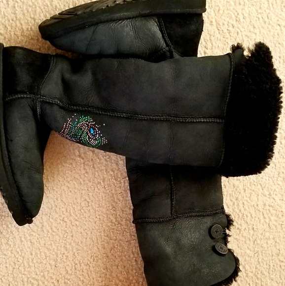 Ugg Swarovski Bailey Button Over The Knee Boots - Picture 5 of 8