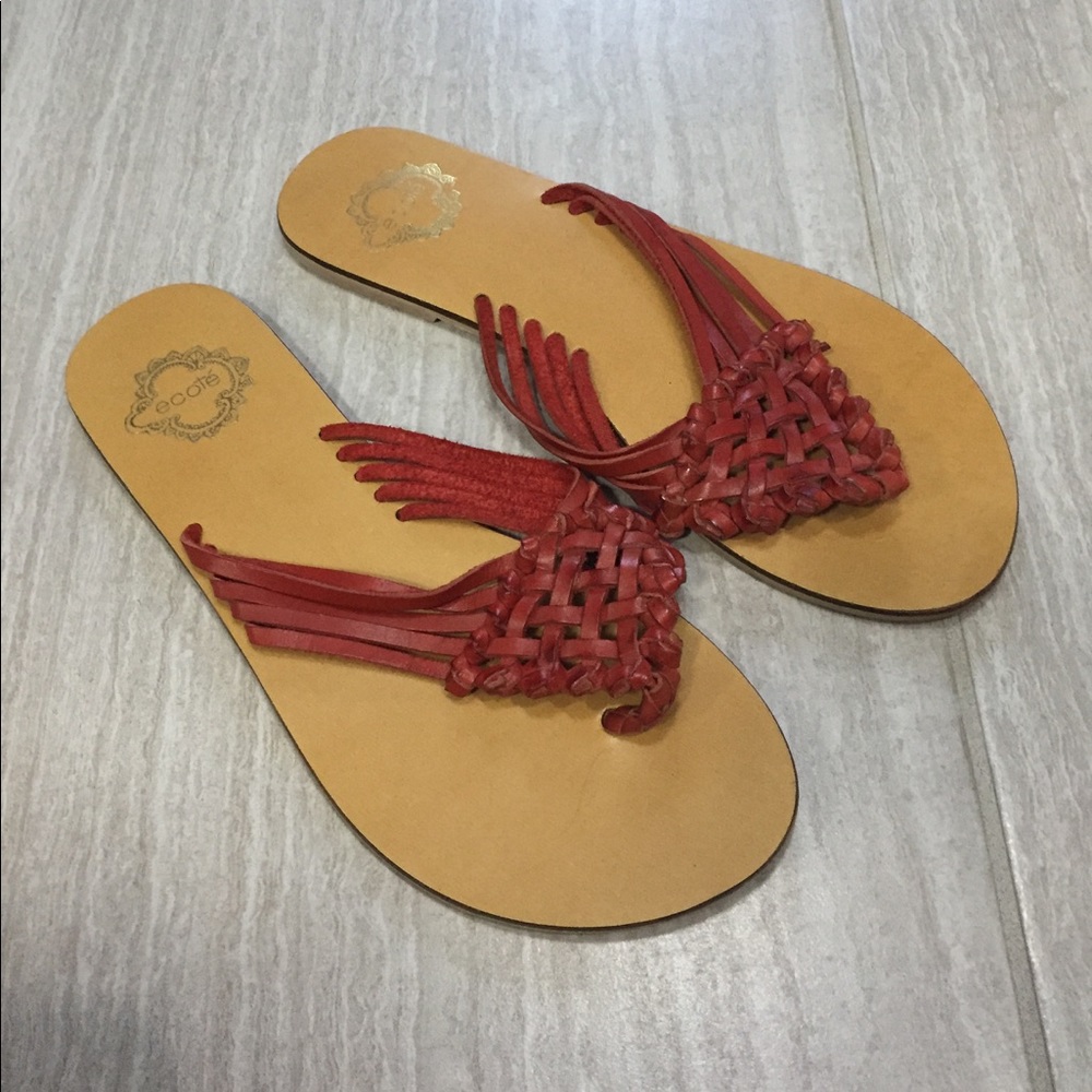 Ecote Braided Leather Sandals