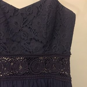 Blue lace dress