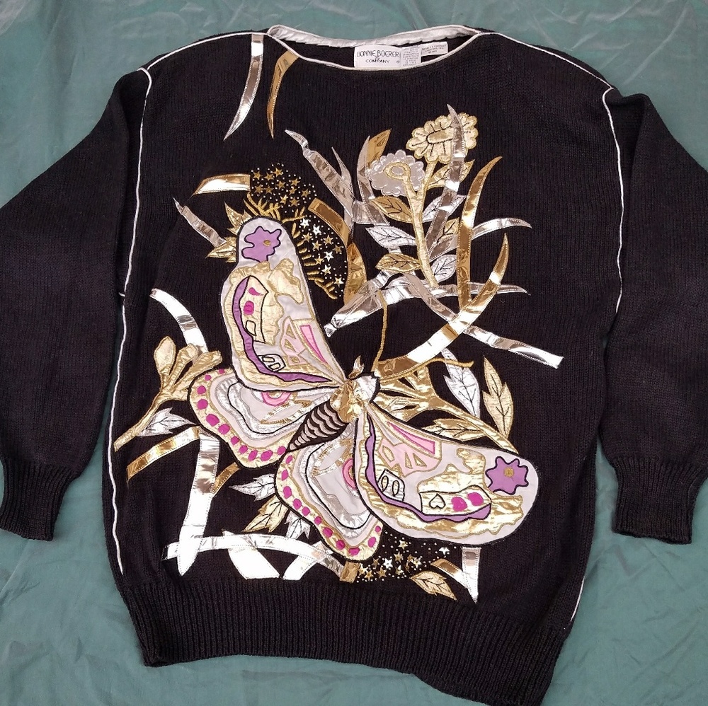 Awesome vintage ugly sweater for new years