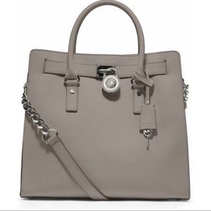 New- Michael Kors Hamilton Tote- Gray $358
