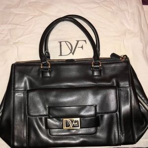 DVF Black Eva Satchel