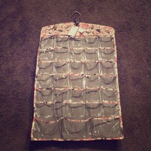 Floral double sided jewelry organizer