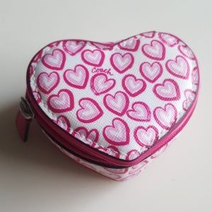 Authentic Coach Heart Jewlery Case