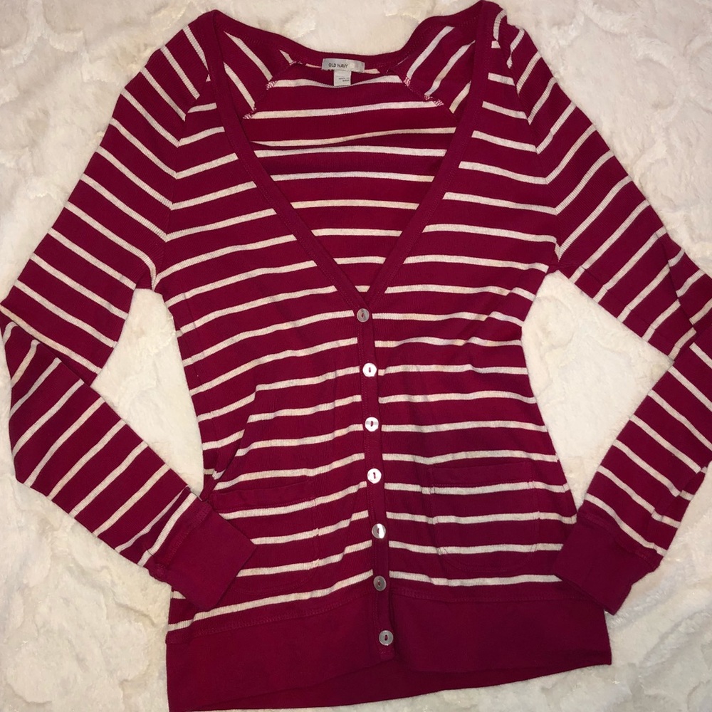 ‼️SALE‼️ Pink and white cardigan