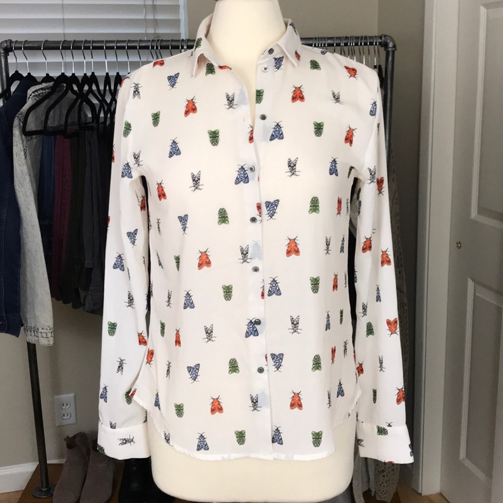 Moth Button Down Blouse