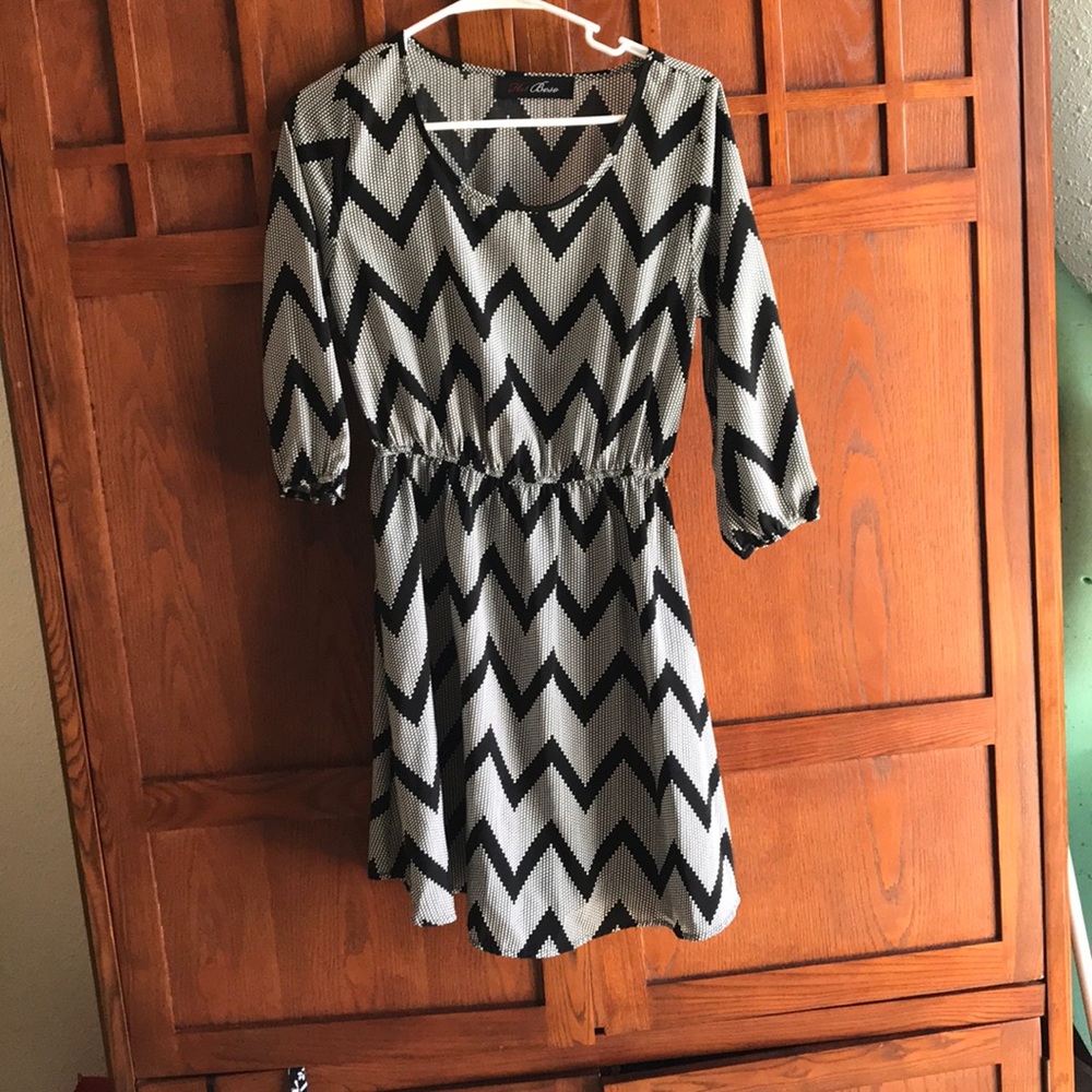 Black and white dress