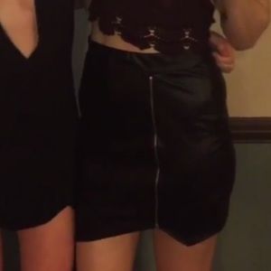 Charlotte Russe Faux Leather Skirt