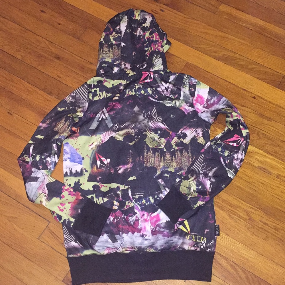 Volcom hydro fleece snowboard hoodie Owl pullover ski jacket sweatshirt hoody
