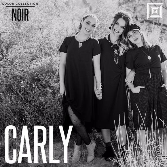 LuLaRoe Solid Black Carly - Picture 2 of 4