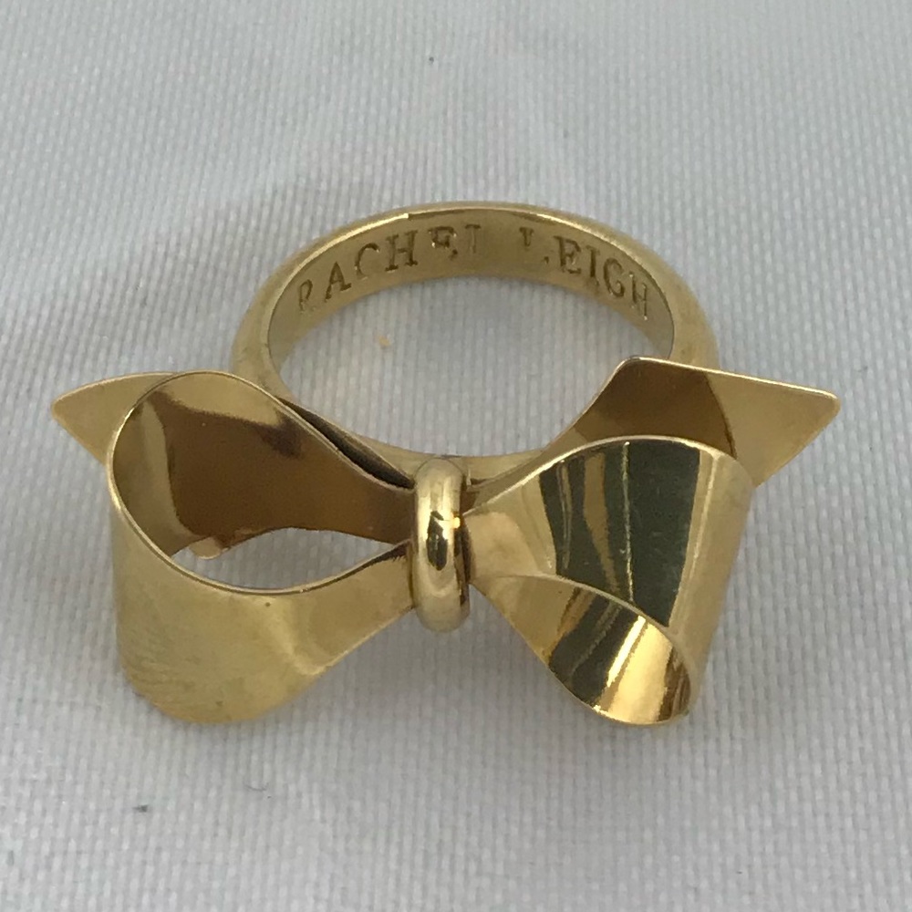 🎀 Rachel Leigh Audrey bow ring in gold tone 🎀