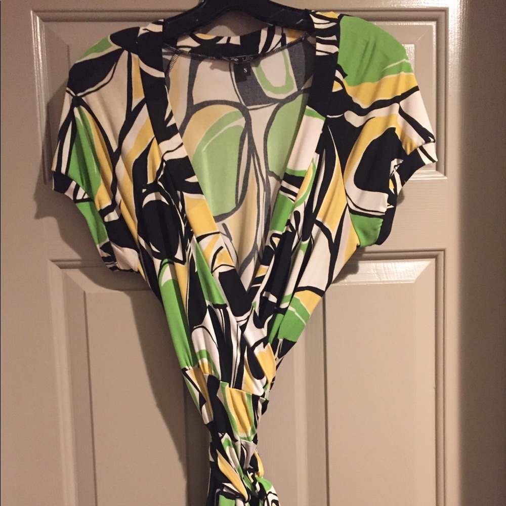 Spring has sprung wrap dress.