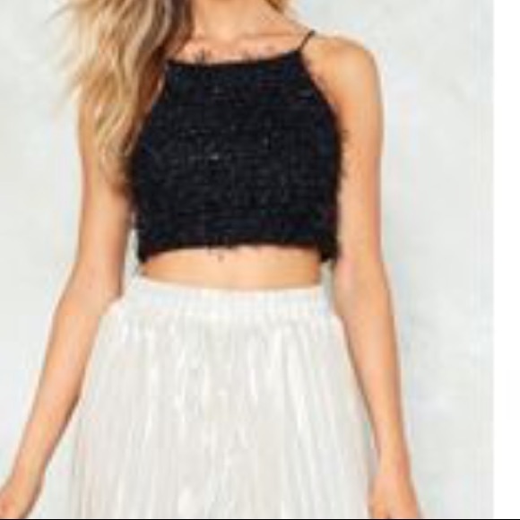 Nasty Gal Tops - Nasty gal eyelash top