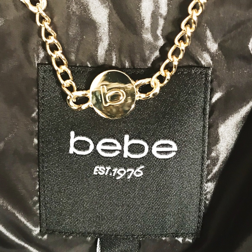 Last one Sz S 🌹Bebe black puffer jacket - Picture 6 of 6