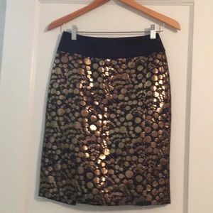 Limited black/gold skirt