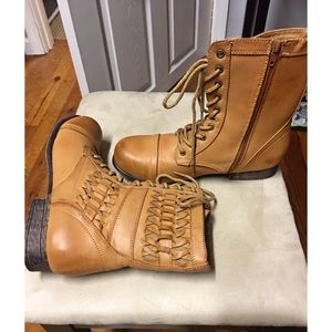 BAMBOO Braided Combat Boots