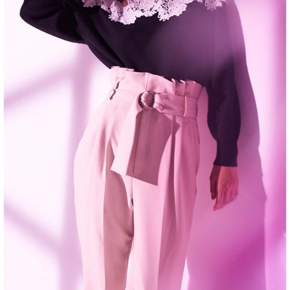 Snidel high-rise trousers with ruffle