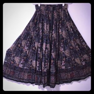 Boho floor length hippie skirt