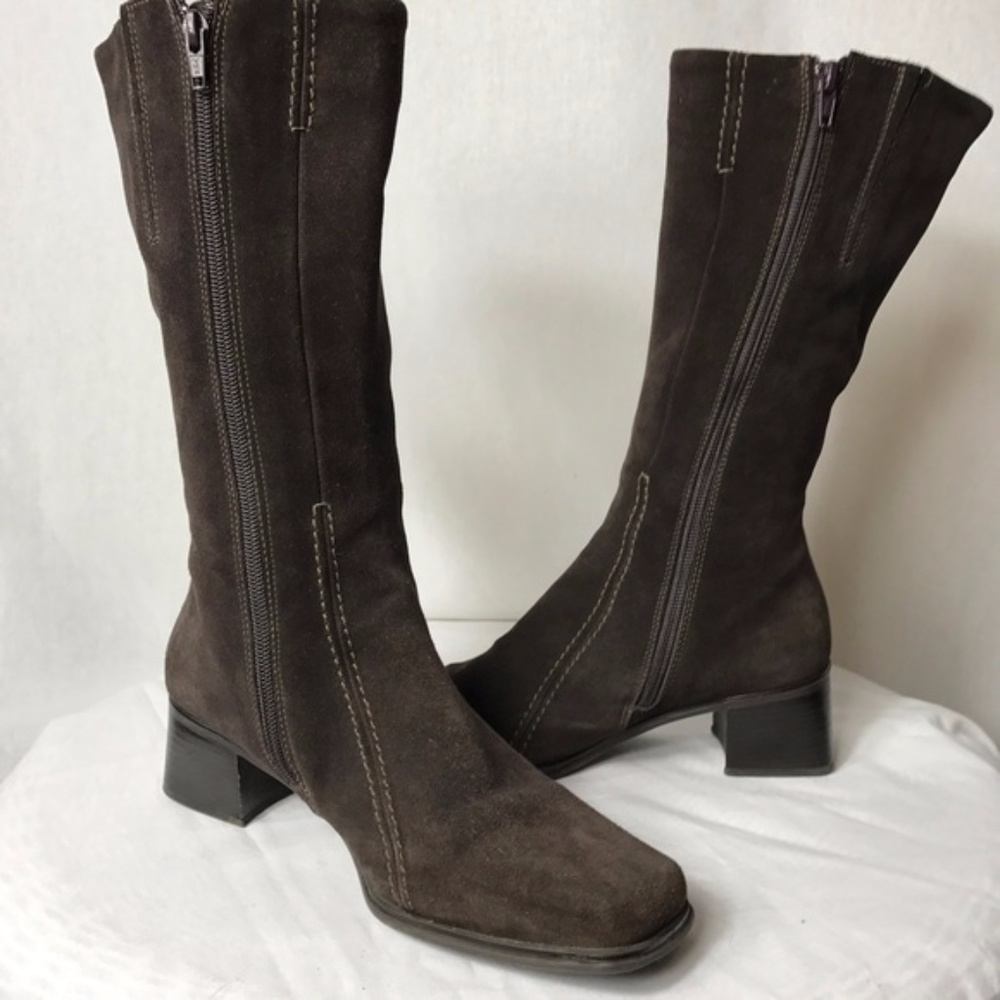 Leather Suede Boots- Size 9
