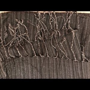 Black and silver shawl