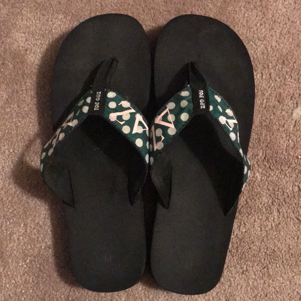 Polka Dot DZ flip flops
