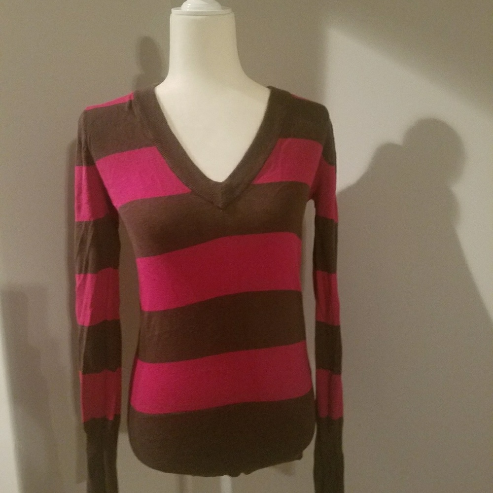Striped sweater.