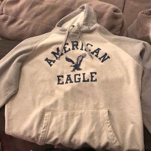 American Eagle sweatshirt with hood.