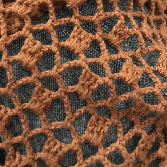 Ankle length boho crocheted vest - Picture 3 of 3